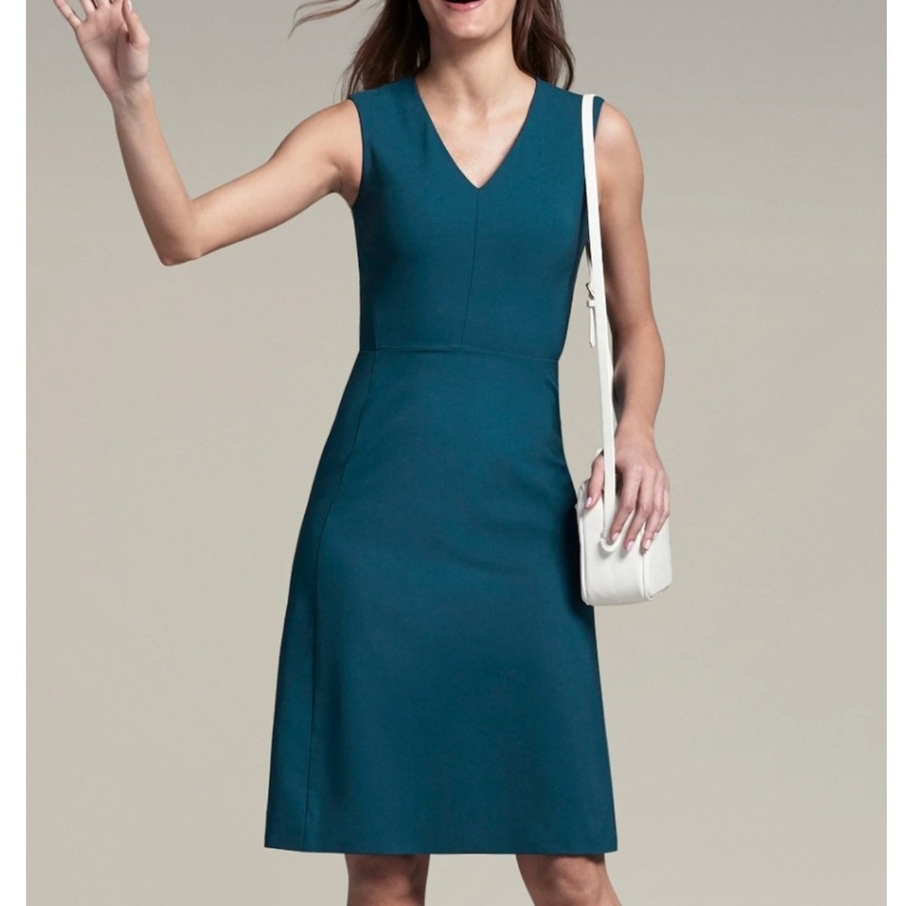 M.M. LaFleur The Annie Dress Size 6 Dark Teal Green Office Professional Career